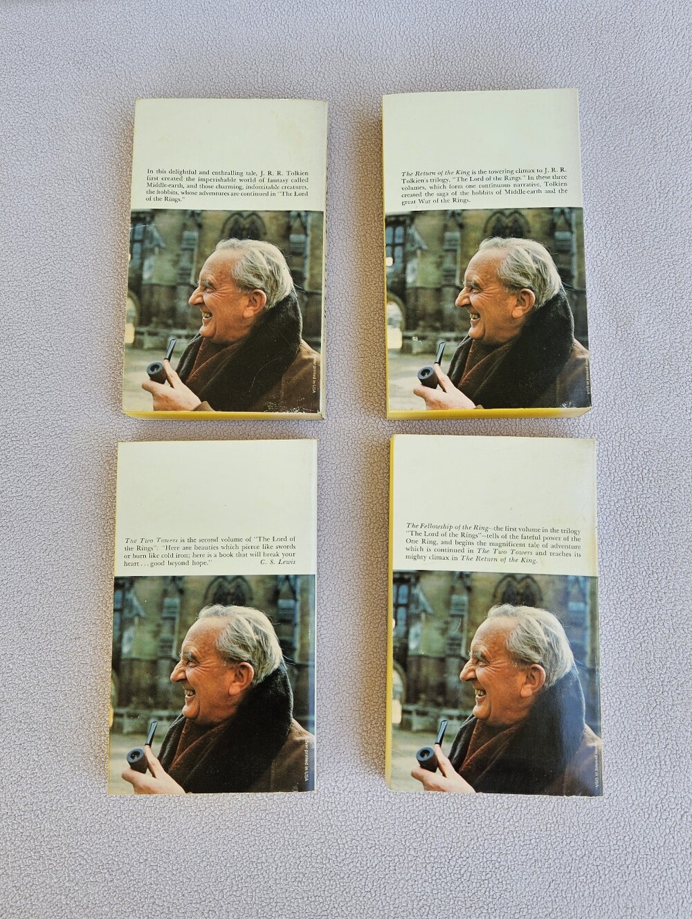 Lord of the Rings 1975 Gold Box Set J. R. Tolkien Vol. 1-4 Ballentine Books - Picture 7 of 12